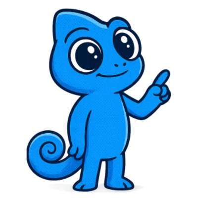 Stagedly mascot pointing toward the blog overview