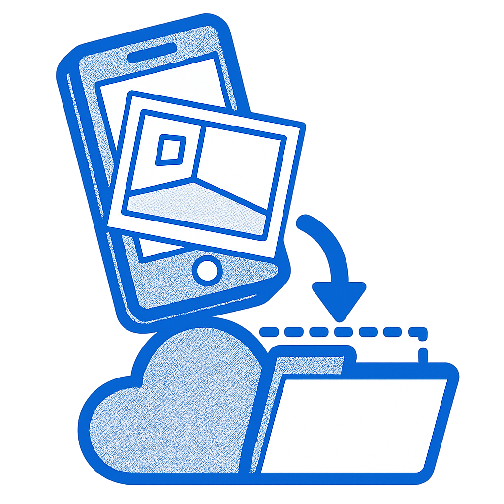 User drags a room photo into an upload box